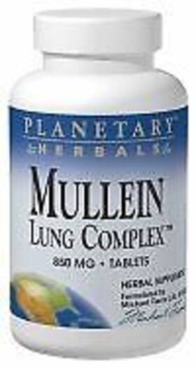 Planetary Herbals 021078101062 Mullein Lung Complex 180 Tablet