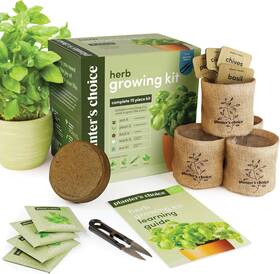 Planters Choice 744759052292 Indoor Herb Garden Starter Kit - Coolest Gifts For Women Birthday He