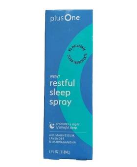 Plusone 843445058706 Restful Sleep Spray With Magnesium Lavender And Ashwaghanda 4 Fl Oz