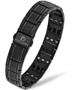 Polldan 705808701875 Magnetic Bracelets For Men Women Therapy Bracelet Mens Stainless Steel With