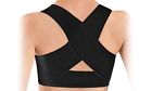 Posturx New Personal Posture Corrector With Breathable Silky Weave Black 708747511451