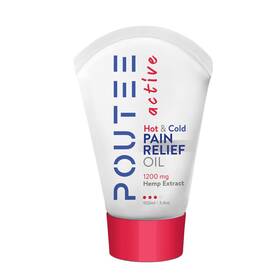 Poutee 860006082451 Hot And Cold Oil 3.4oz With Menthol Camphor Natural Hemp Extr