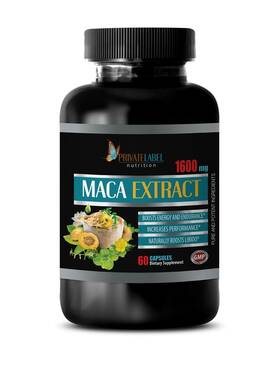 Private Label 300873098440 Natural Testosterone - Premium Maca Blend 1600mg Male Stamina Energy 1 Bottle