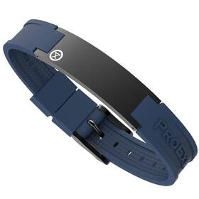 Proexl 711841711689 Best Sports Golf Magnetic Bracelet Carbon Satin Black With Blue Strap