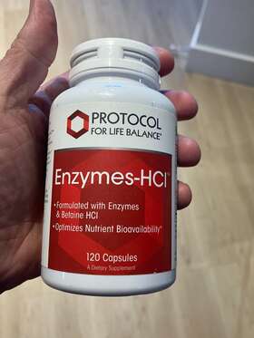 Protocol 789023694167 Enzymes-hcl Betaine Hcl And Digestive Enzymes With Bromelain 120 Caps