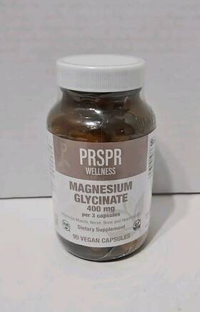 2027 Prspr Wellness 719985693342 Magnesium Glycinate 400 Mg 90 Vegan Capsules Exp 06/2027