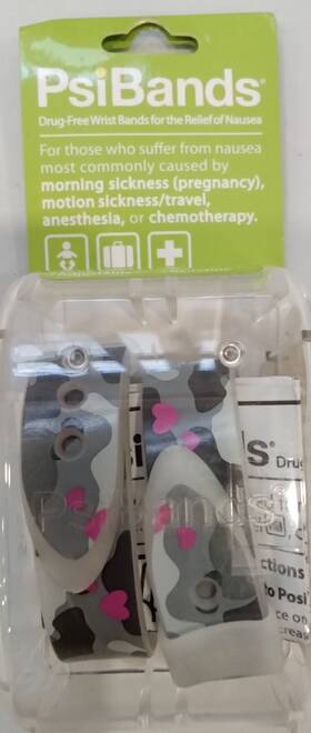 Psi Bands 859570001609 Psibands Pair Of Wrist Nausea Relief Drug Free - New In Box