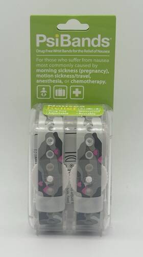 Psi Health Solutions 859570001807 2 Bands Wrist Drug Free Men Women Heart Land Band For Nausea Relief