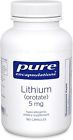 Pure Encapsulations Lithium Orotate 5mg 180 Caps 766298011257