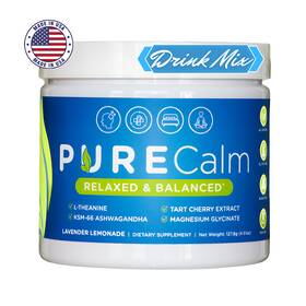Pure Health Co. 198168816912 Calm Stress Relief Drink Powder - Lavender Lemonade 30 Servings