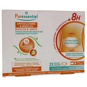 Puressentiel 401360289024 Muscles And Joints Lower Back Heat Patches By For Unisex - 2 Pc Pat