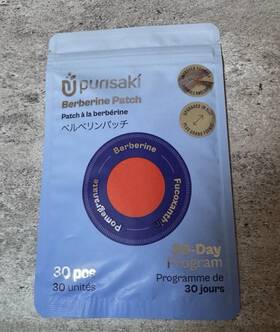 Purisaki 060694465450 Berberine Patch 30 Pcs Transdermal Fucoxanthin - Brand New