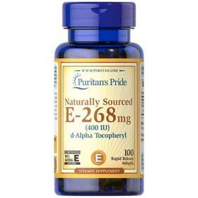 E-268mg Puritans Pride 074312105401 Vitamin 400iu D-alpha Tocopheryl Vitam Inch