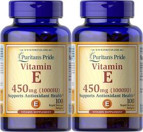 31465 Puritans Pride Vitamin E Supports Immune Function 450 100 Count Pack Of 2