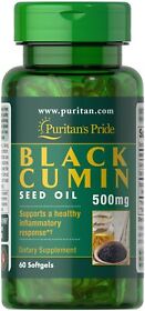 Mg-60 Puritans Pride Black Cumin Seed Oil 500 Softgels