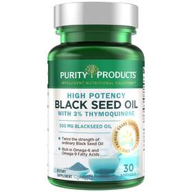 Purity Products 040232317279 High Potency Black Seed Oil - Double Strength Cold Pressed