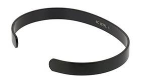 Qray 332503618413 Gun Metal Lite Steel Golf Athletic Bracelet Men Women C-shaped Health Wellnes