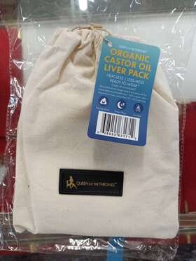 Queen Of The Thrones 628055631712 Castor Oil Pack For Liver Less Mess Reusable Comfort Sleep Fit Organic Cotton