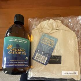 A-4243332 Queen Of The Thrones Organic Cold-pressed Extra Virgin Castor Oil Liver Pack
