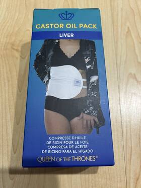 A-424531 Queen Of The Thrones Castor Oil Pack Organic Cotton One Size Liver Health