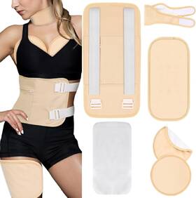 Raccomb 313105510511 Castor Oil Pack Wrap Kit - Packs For Women Adjustable Wra