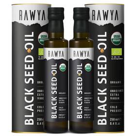 Rawya 682538652627 Black Seed Oil Organic Cold Pressed Nigella Sativa Turkish Origin Us