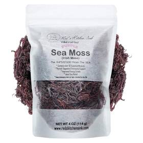 Reds Kitchen Sink 855824006666 Purple Sea Moss Wildcrafted From St. Lucia 16oz Makes 200oz Gel