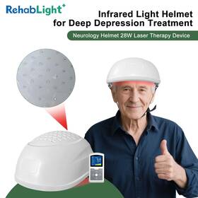 Uslh280-b0701 Rehablight 1070nm Red Light Therapy Cap 40hz Brain Helmet For Anxiety Stress Relief Support