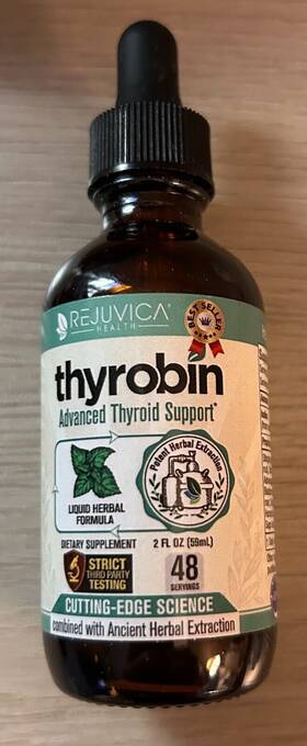 Rejuvica 638845660365 Thyrobin - Liquid Thyroid Support Supplement Boost Metabolism And Increase Energy