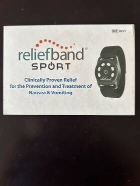 91448 Reliefband Sport Anti-nausea Wristband - Black New