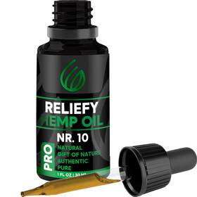 Reliefy 065009087211 Hemp Oil Extra Strength 10000 Mg Full Profile 100% Natural Sleep Aid