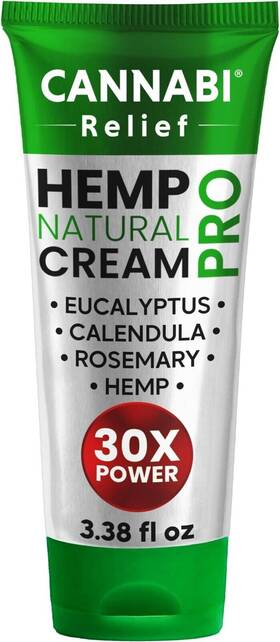 Pro300 Reliefy Hemp Cream Pro 10-in-1 For Joint Muscle Neck Shoulders Back Knee - Natural