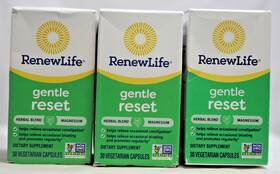 Renewlife 631257122490 Gentle Reset 3x 30 Capsules Check Photos Herbal Blend Magnesium