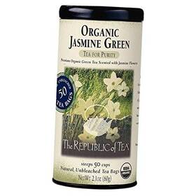 Republic Of Tea 742676400615 Organic Jasmine Green 50 Bags