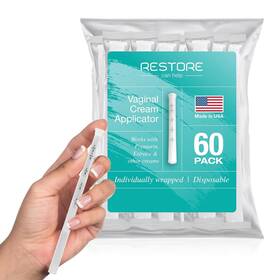 Rcha60 Restore Can Help Bpa Free- Made In Usa- Disposable Vaginal Applicators Comfort Tip Threaded