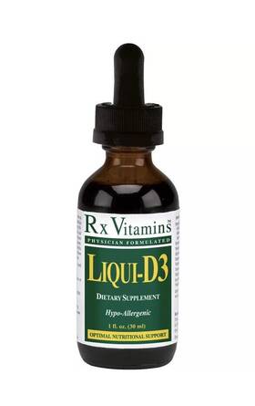Rx-d3 Rx Vitamins Liqui D3 1 Oz High Absorption Vitamin D Supplement New 09/2027
