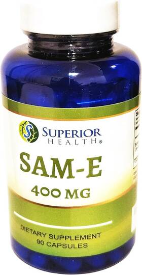 S Superior Health Same 90 Sam-e 400mg Per Serving Sam E Supplement S-adenosyl Methionine