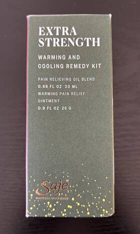 Saje 692523008337 Extra Strength Warming And Cooling Remedy Kit- Nib
