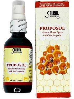 Salem Botanicals 177200191424 Throat Spray With Bee Propolis 2oz By Usa