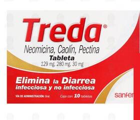 Sanfer 501070612368 Treda - Mx Product 10pcs Colicos Malestares Estomacales