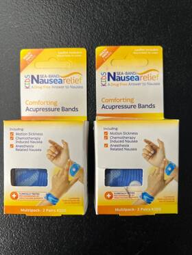 728f0182-da Sea-band 12/2050 2x Nausea Relief Kids Acupressure Bands Multipack 2 Pairs Drug Free