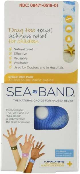 Sea-band 313107954986 For Children Wristband Colors May Vary 1 Pair Pack Of 2