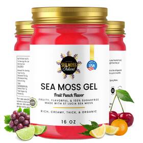 Sea Moss Island 198168921821 Organic Gel - Wildcrafted Irish Seamoss Fruit Punch