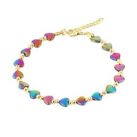 Seasons Queen 787416316641 Hematite Anklet Anti Swelling Lymphatic Drainage Relief Pain Anxiety H