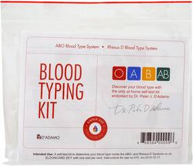 Setaf 744759424976 Dftadamo Personalized Nutrition Home Blood Type Testing Kit