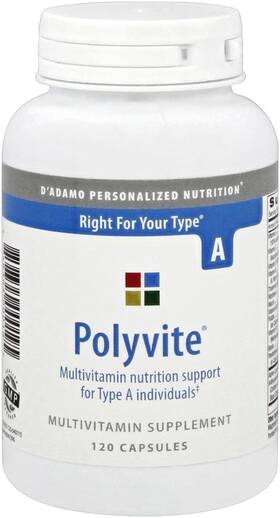 Poly4 Setaf Dftadamo Personalized Nutrition Polyvite A 120 Count