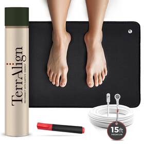 Siko 727252686768 Terralign Premium Grounding And Earthing Mat 24 16 In Carbon-infused Pu Pad W