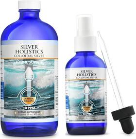 Silver Holistics Hs Recapture Your Health 690284938337 Colloidal Liquid 8 Oz Glass Bottle By Fl Pack Of 1 Clear