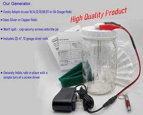 20250423 Simple Health Products Colloidal Silver Generator Multi-size 16-4 Ga. 99.99%