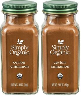 19515 Simply Organic Ceylon Ground Cinnamon 2.08 Oz Pack Of 2 No Color